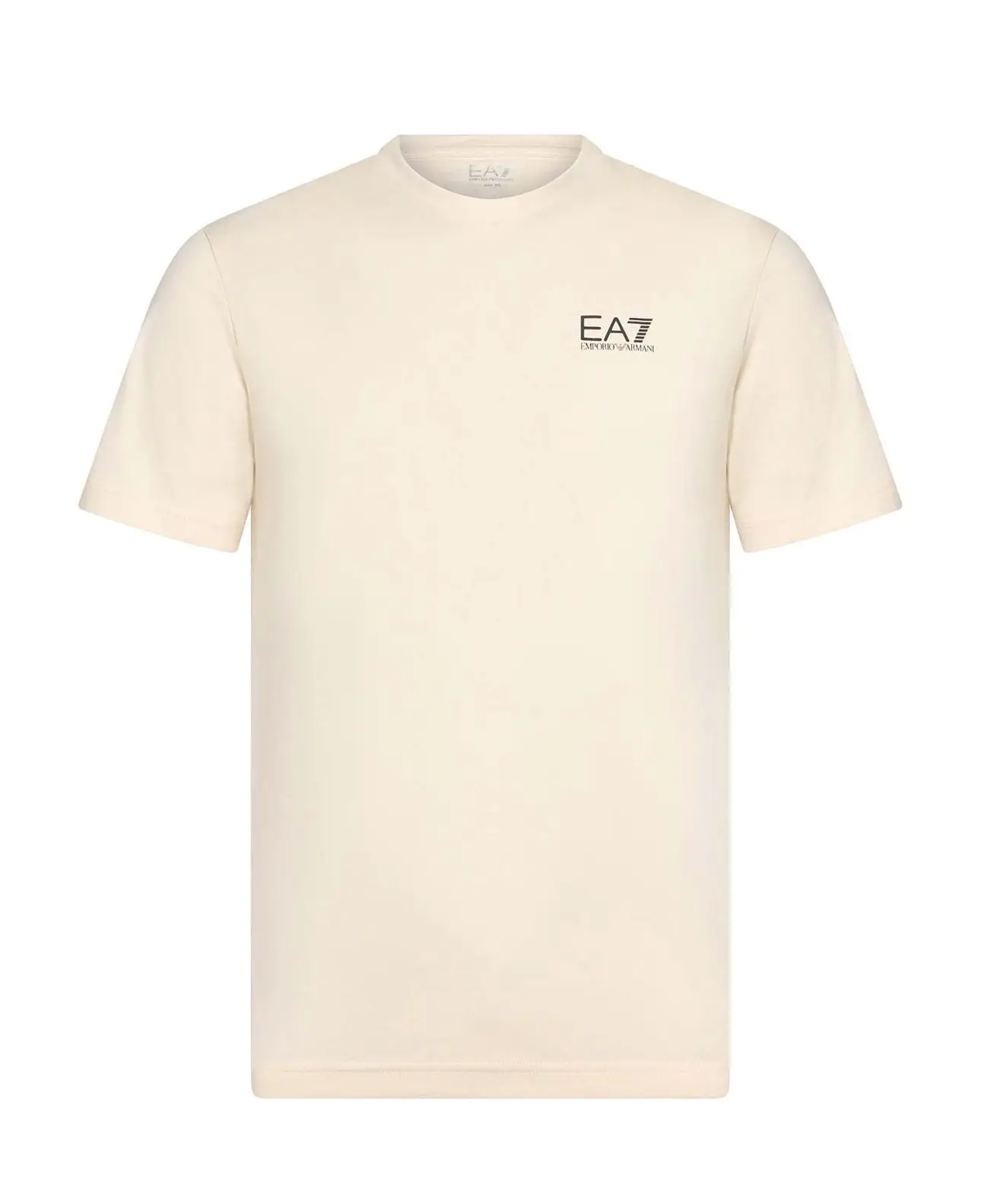 Polera Ea7 beige logo espalda