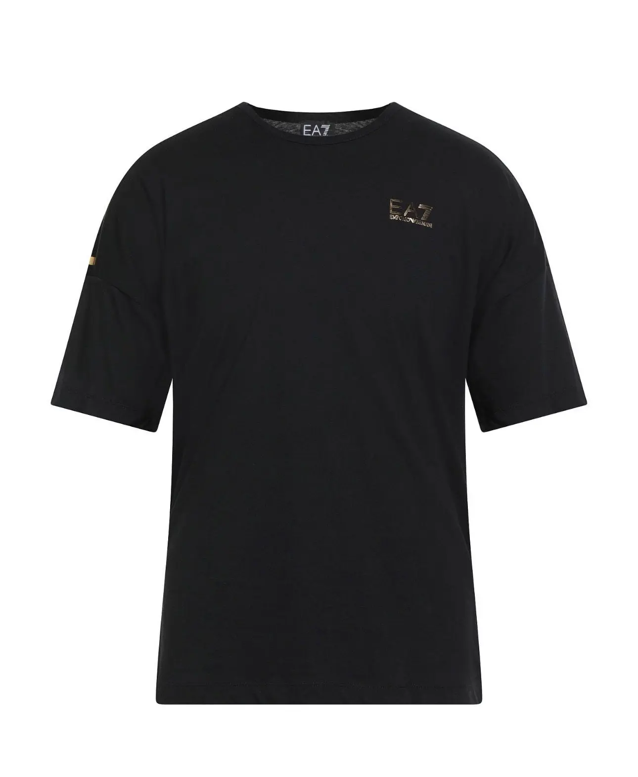 Polera Ea7 mangas doradas
