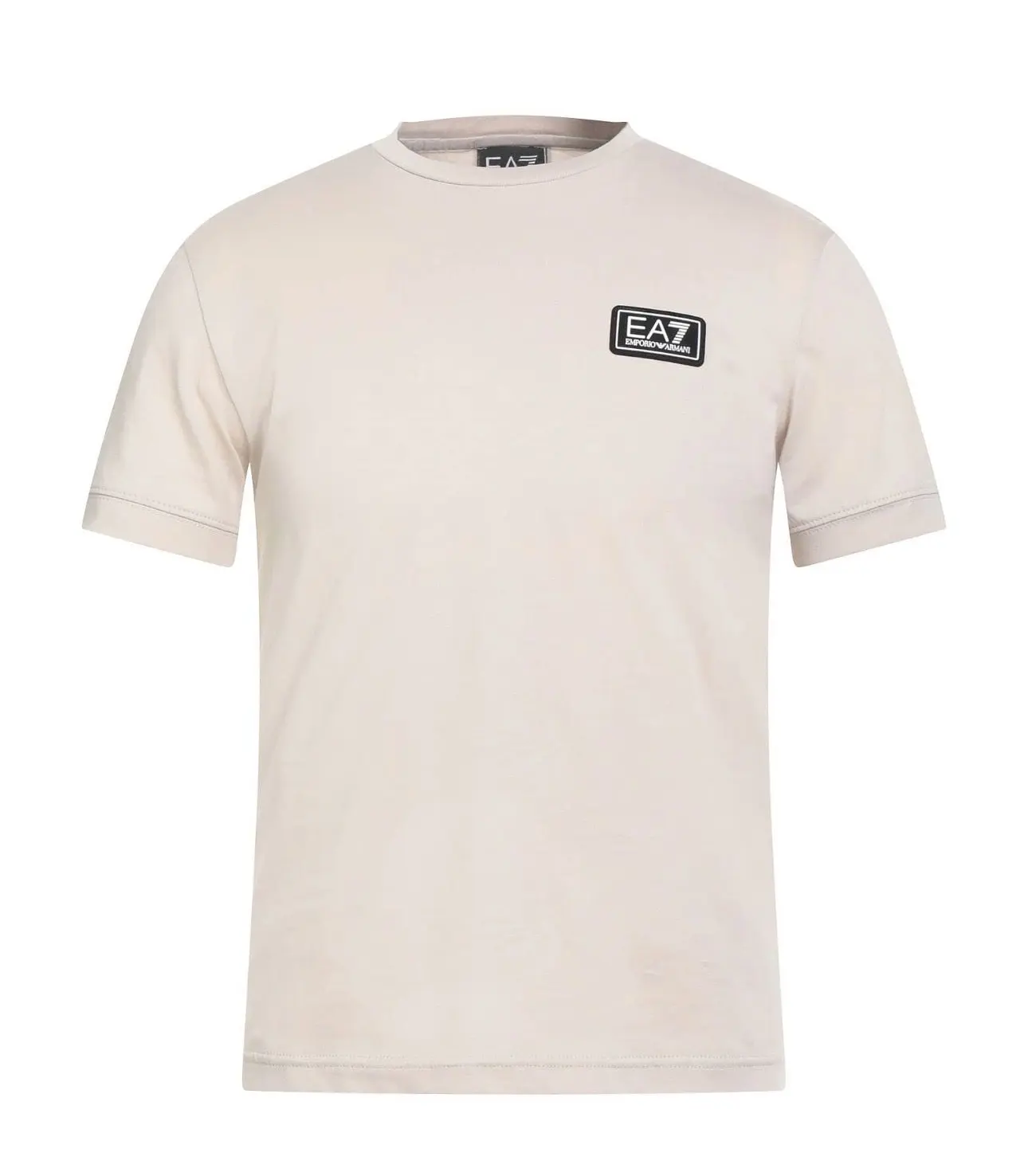 Polera Ea7 beige franja espalda