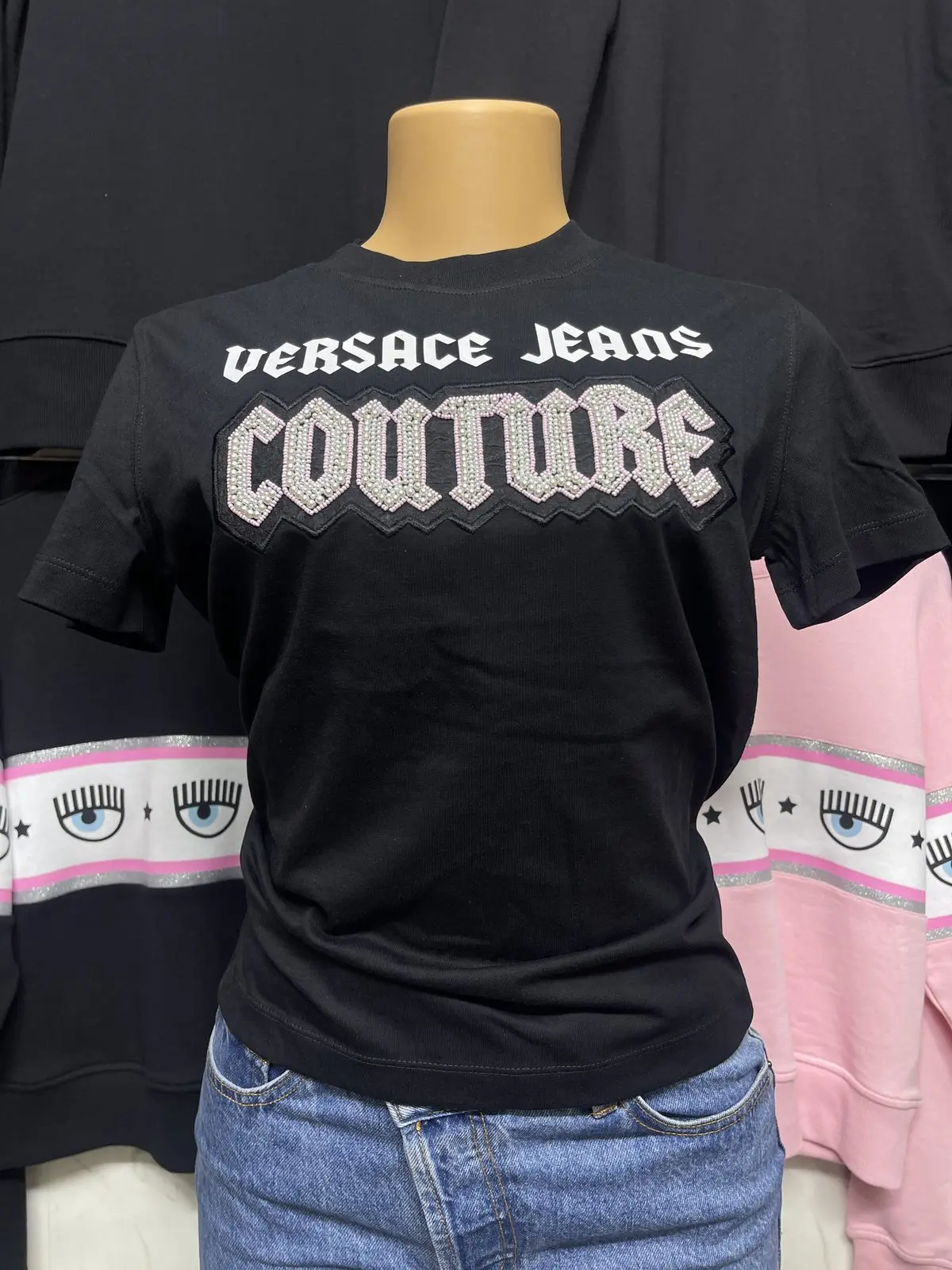 Polera Versace cristales