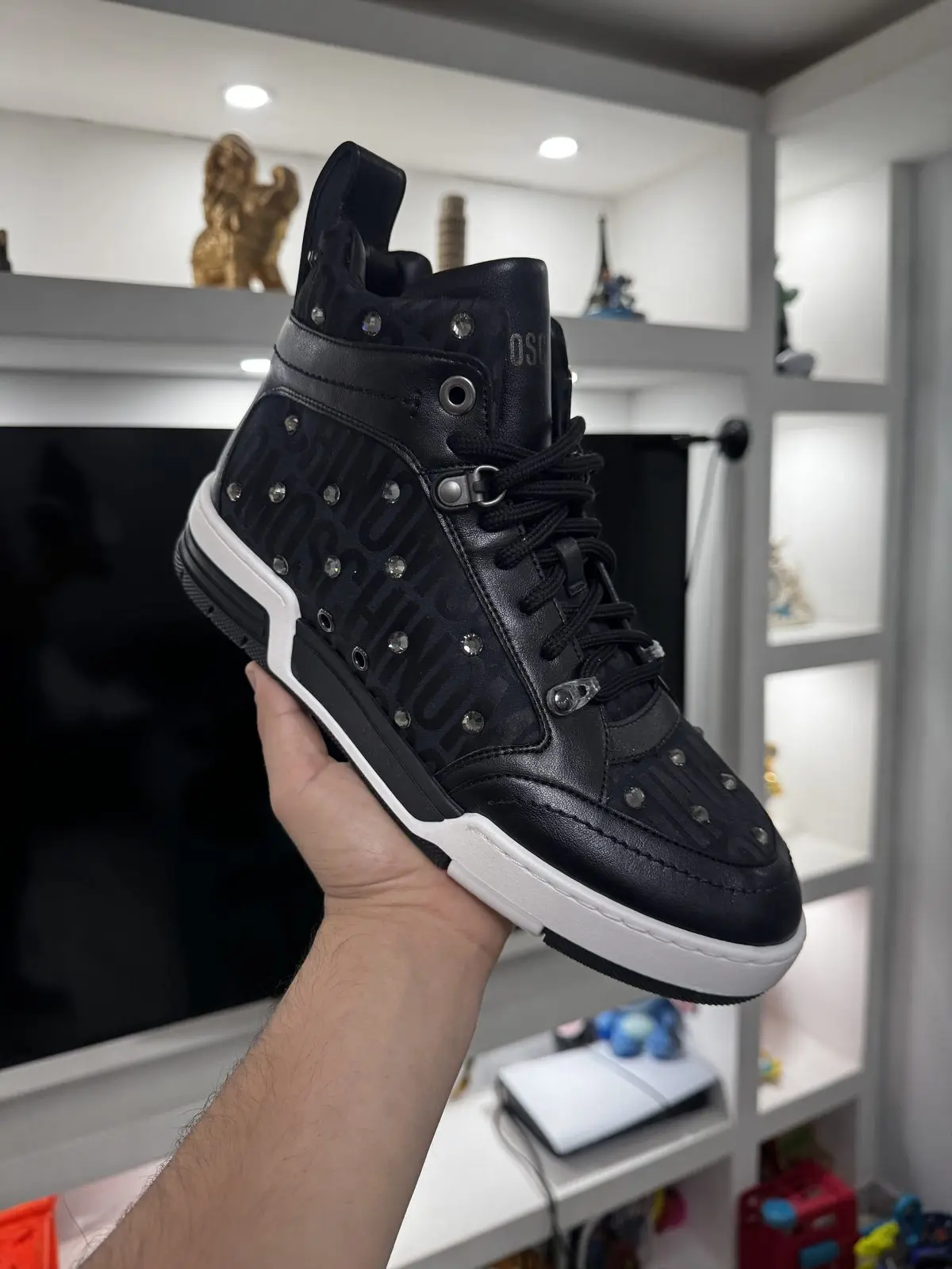 Zapatillas Moschino Brillos Altas