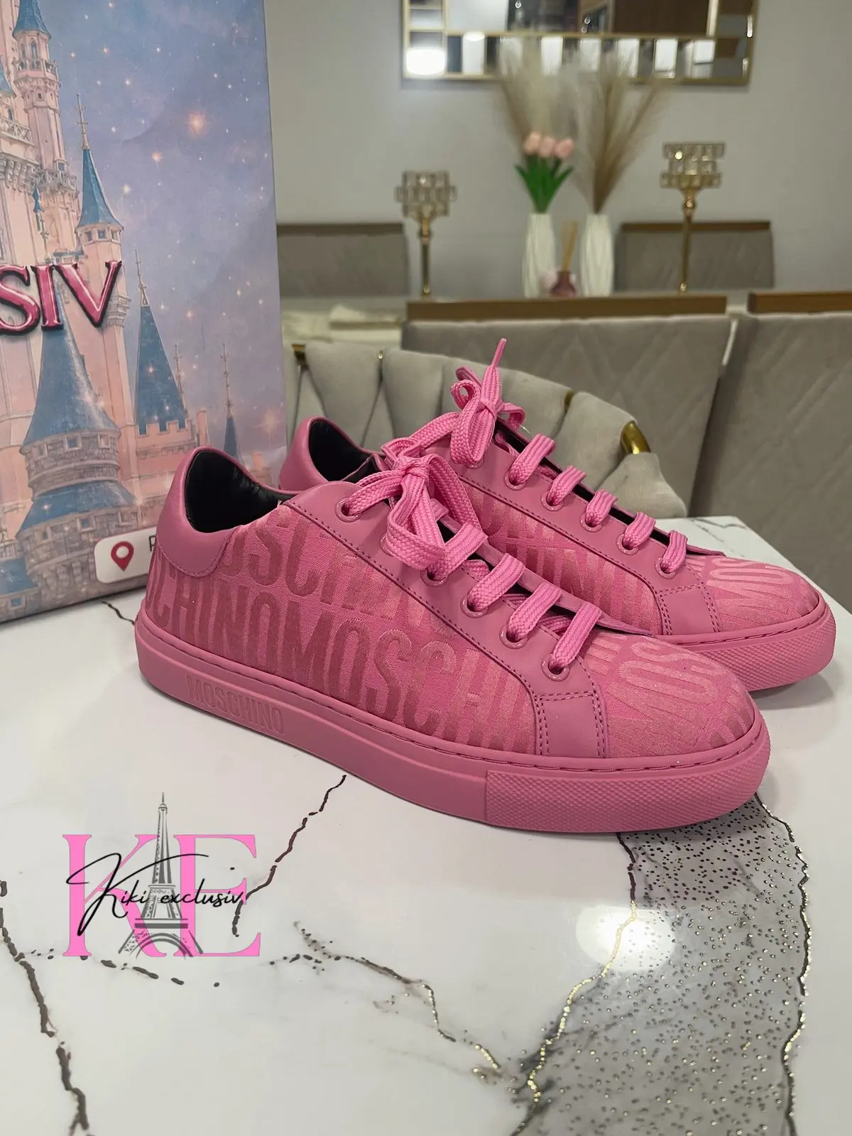 Zapatillas Moschino Fucsia logos