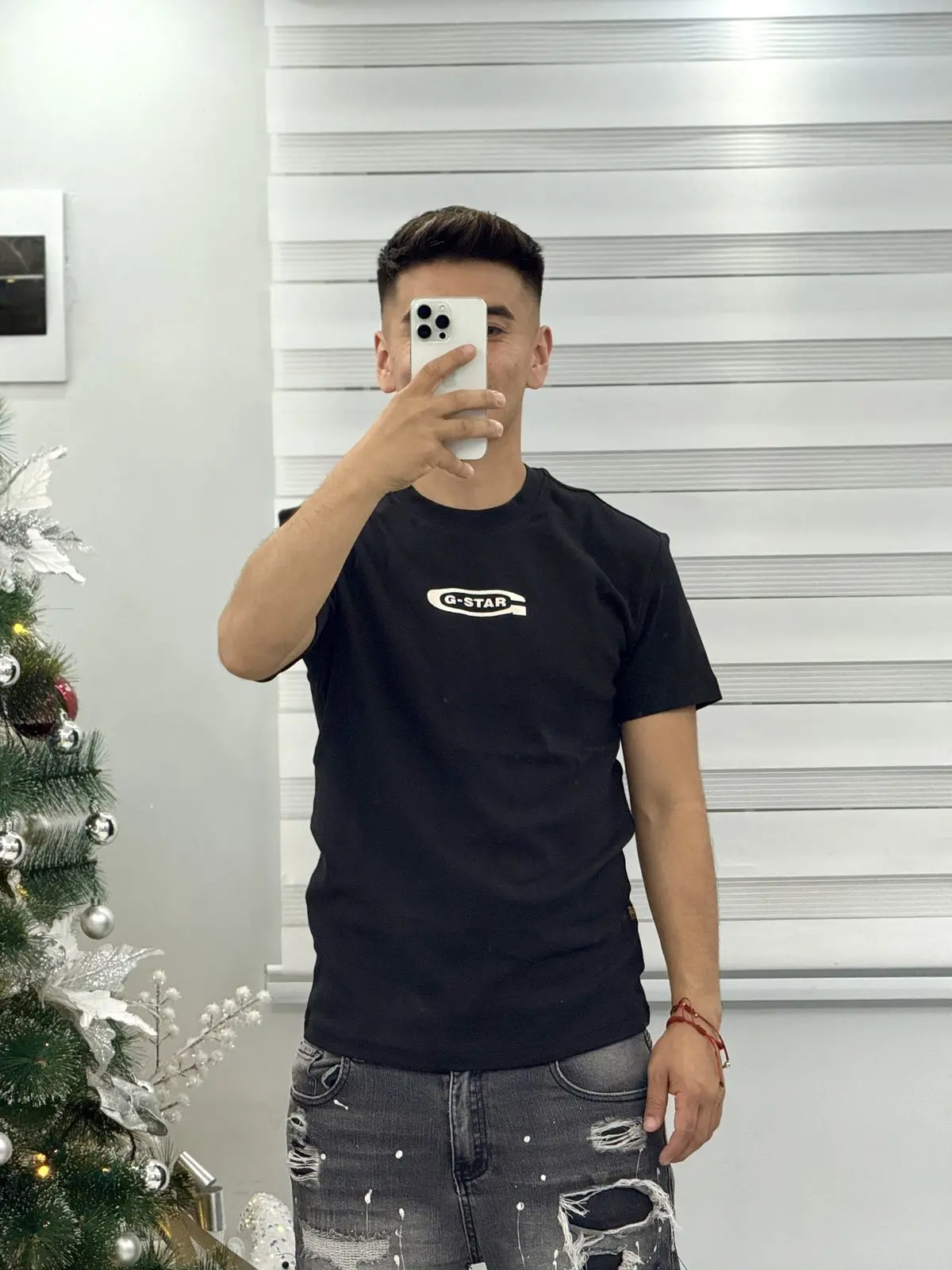 Polera G-Star RAW Negra Logo G
