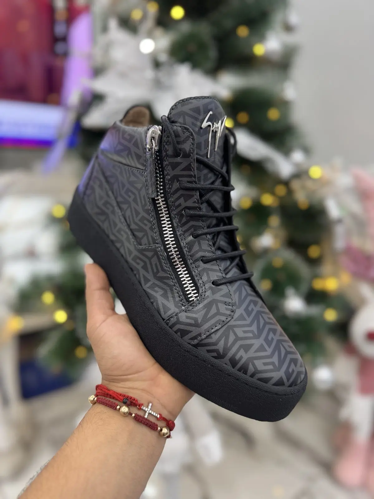 Zapatillas Giuseppe Zanotti Grises Caña Alta