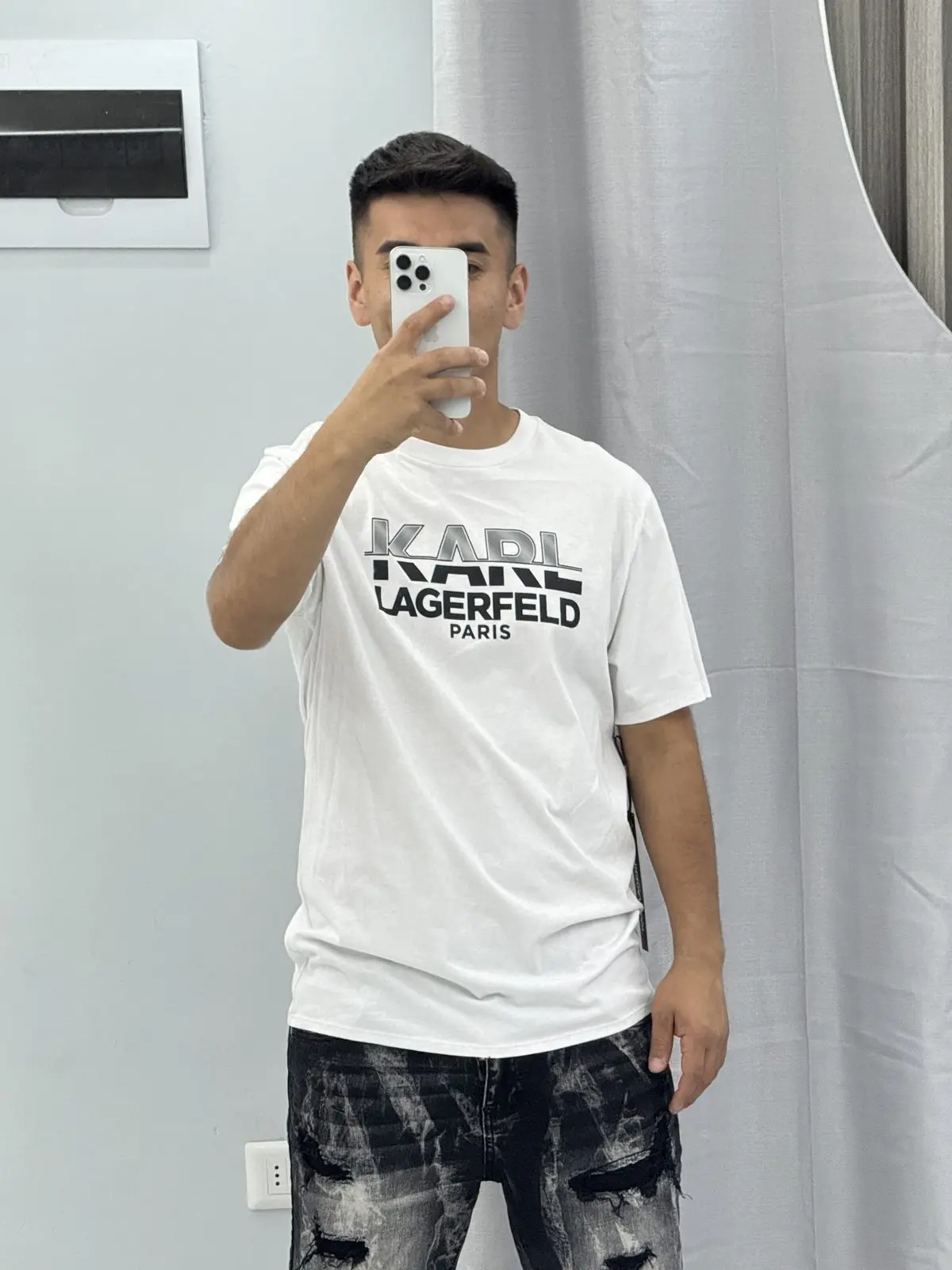 Polera Karl Lagerfeld Blanca