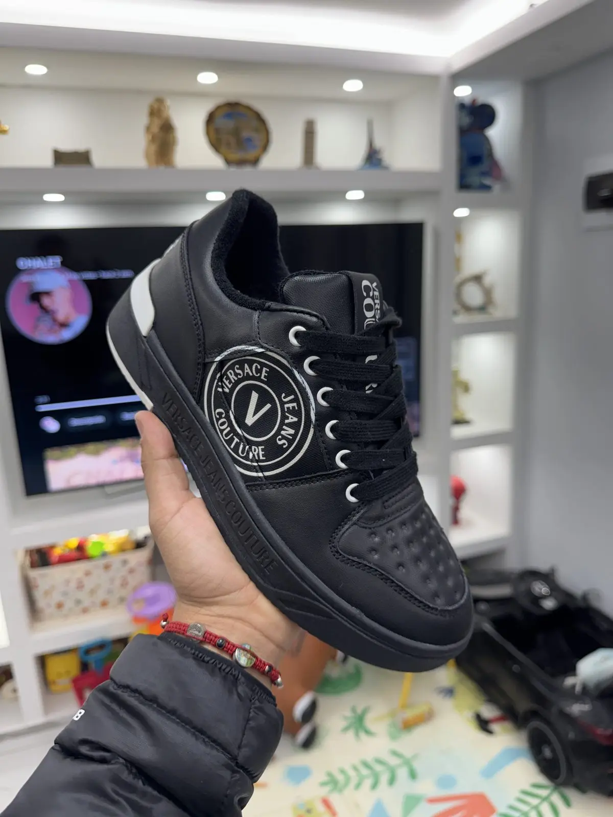 Zapatillas Versace AF1 Negras y Blancas