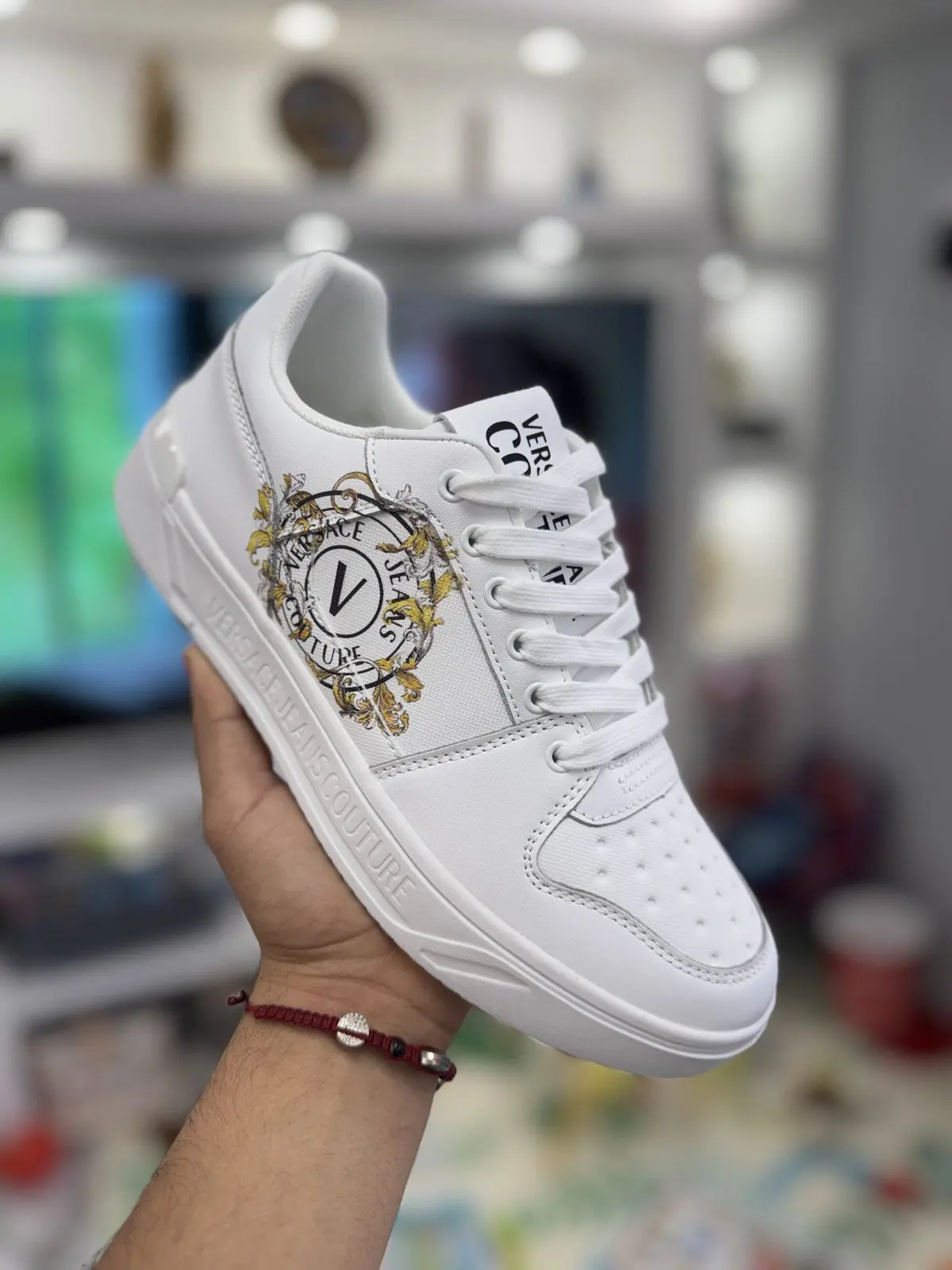Zapatillas Versace Blancas AF1 Logo Circular