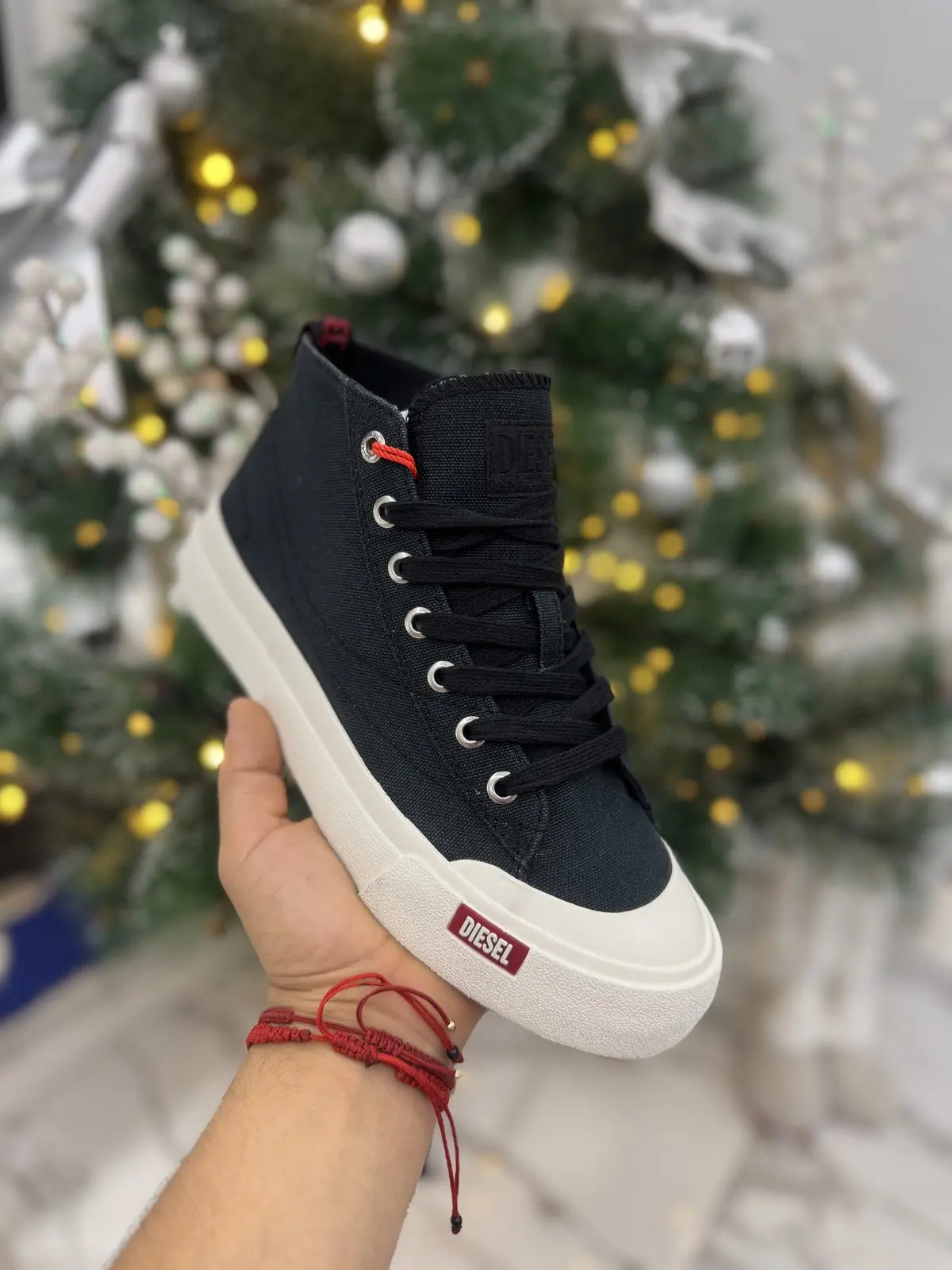 Zapatillas Diesel Negras Caña Alta
