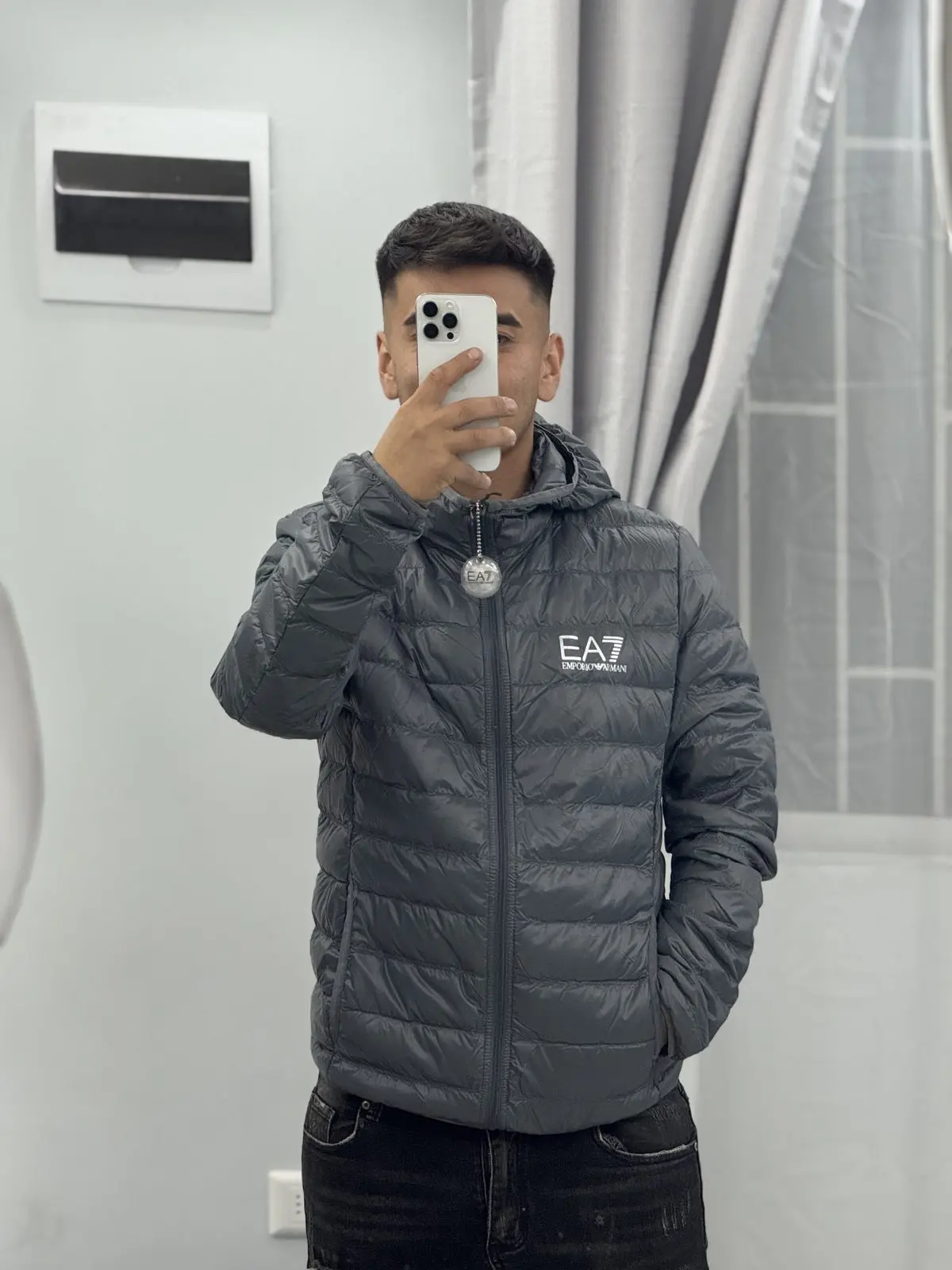 Chaqueta EA7 Gris Acolchada