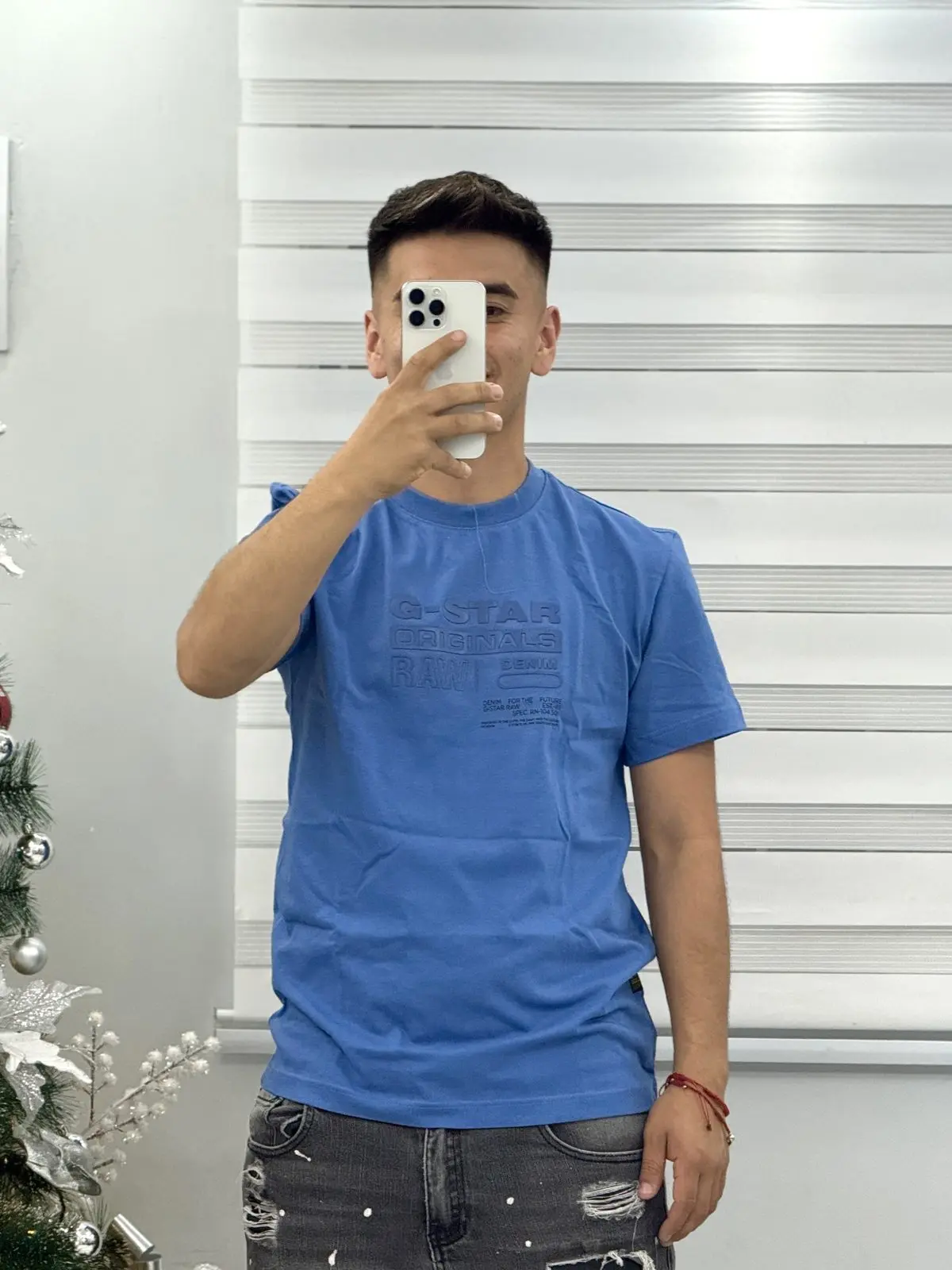 Polera G-Star RAW Celeste