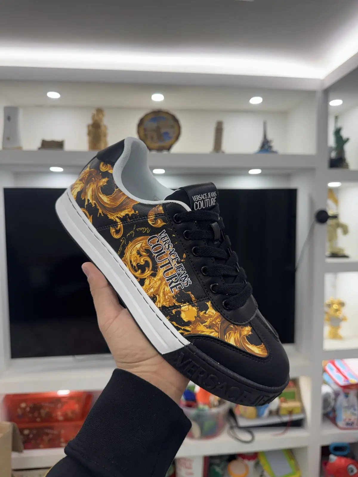 Zapatillas Versace Negras Caña Baja