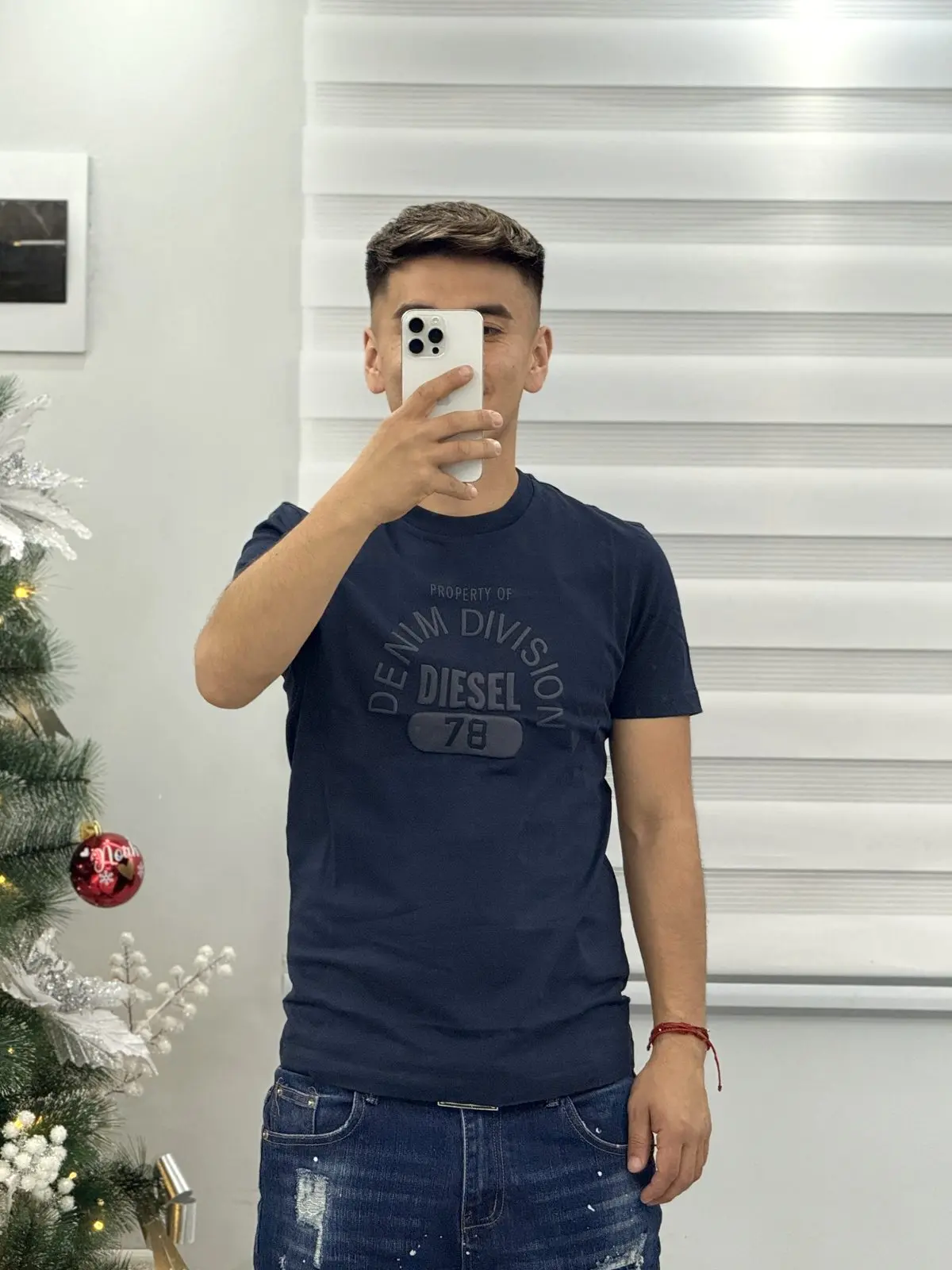 Polera Diesel Azul Denim