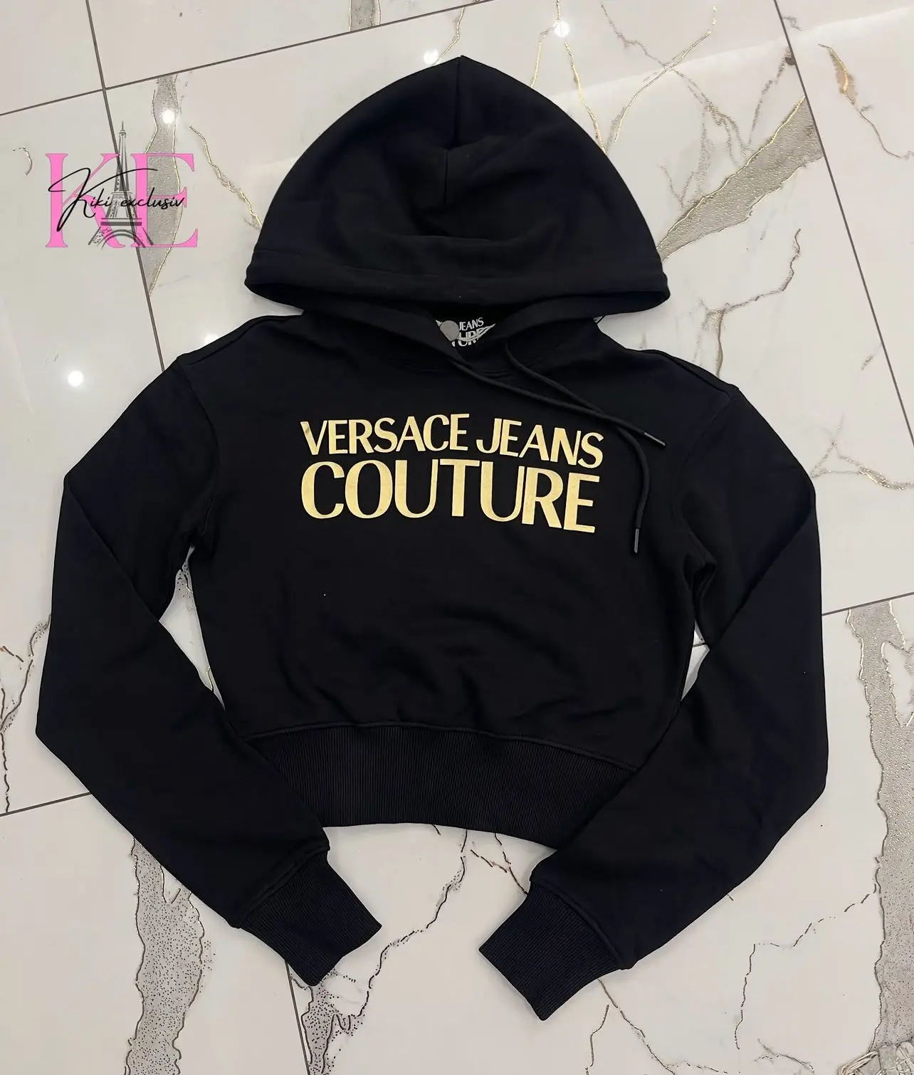 Poleron Versace letras doradas