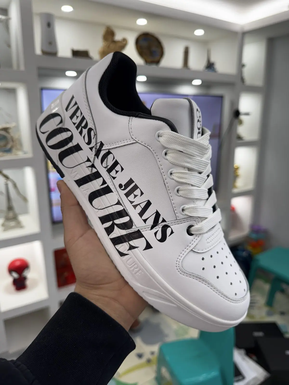 Zapatillas Versace Blancas letras negras